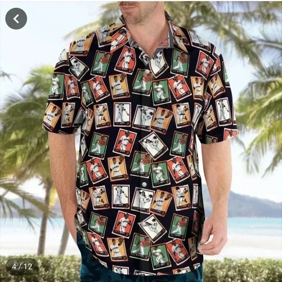 2023 San Francisco Giants Men's Medium Legends Aloha Hawaiian Button Down Shirt - Picture 3 of 7